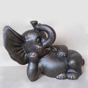 Cute Elephant Statue Sleeping