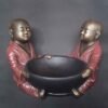 Two Shaolin with Bowls