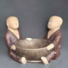 Two Shaolin with Bowls