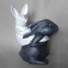 rabbit statue carrying